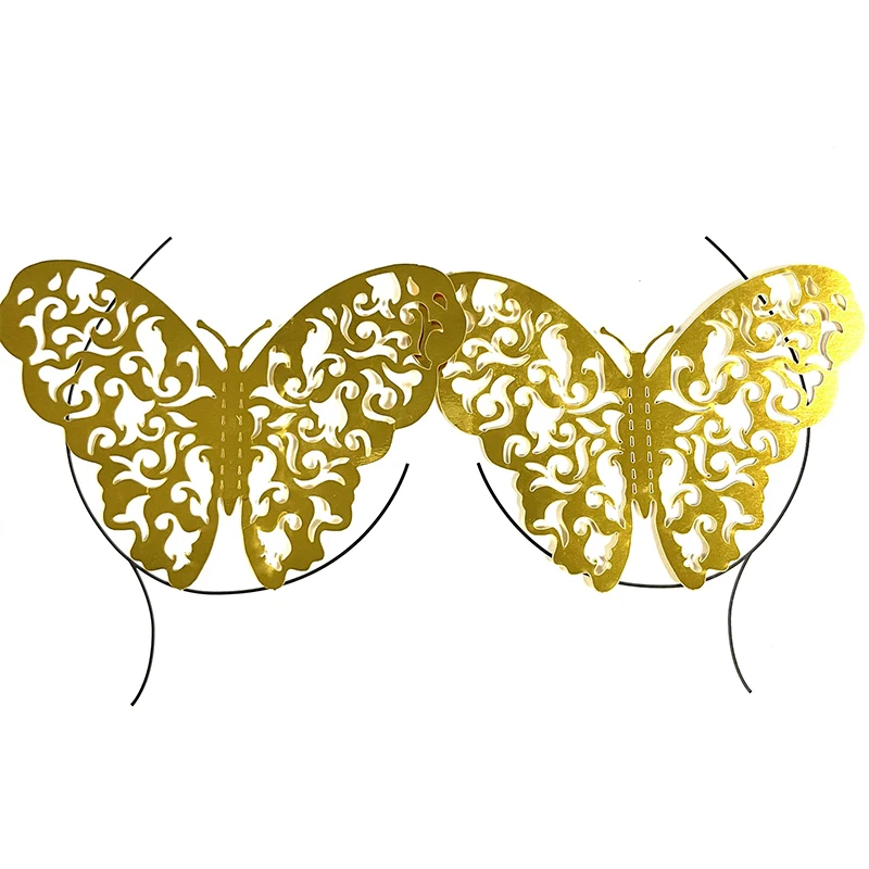 

New Sexy Coloured Chest Body Tattoo Stickers Fashion Butterfly Temporary Tattoo Gold Festival Party Self-Adhesive Beauty Sticker