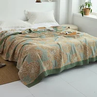 Large Soft Knitted Bedspread on the Bed 5