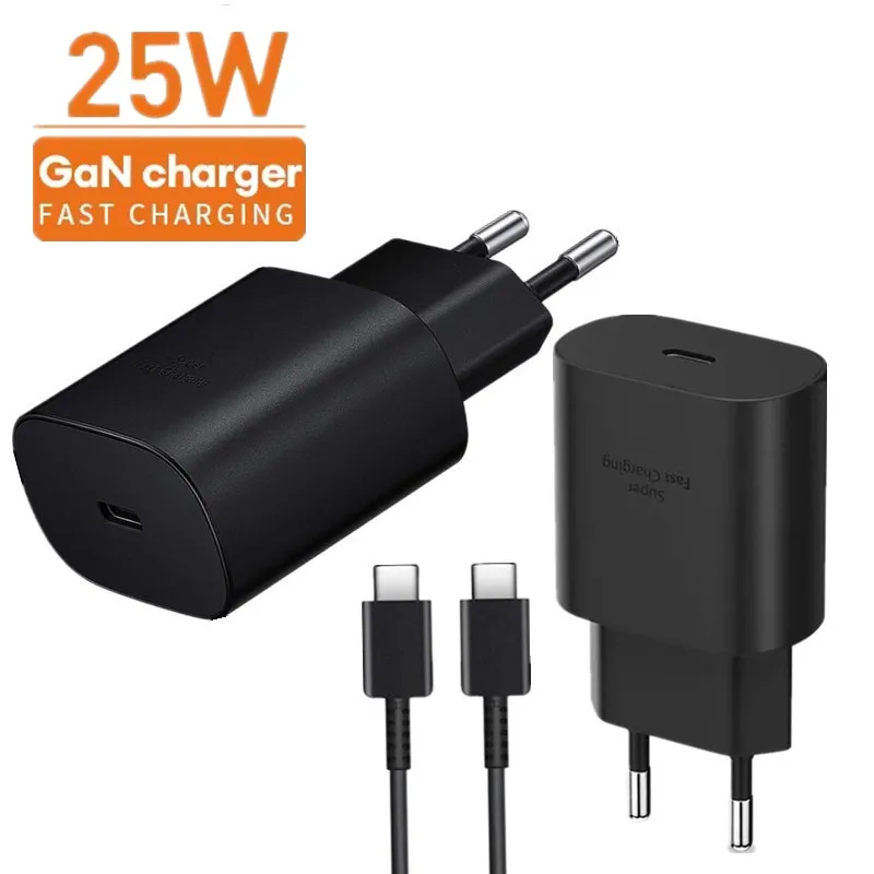 

Type-C Adapter PD 25W USB C Super Fast Chargers for Samsung Galaxy 10/Note 20/S20 S21 S22 TA800 USB-C Power Adaptor