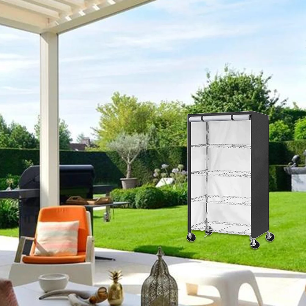 420D/210D Outdoor Patio Garden Shelf Storage Cover Rack Cover Oxford Cloth Waterproof Dustproof