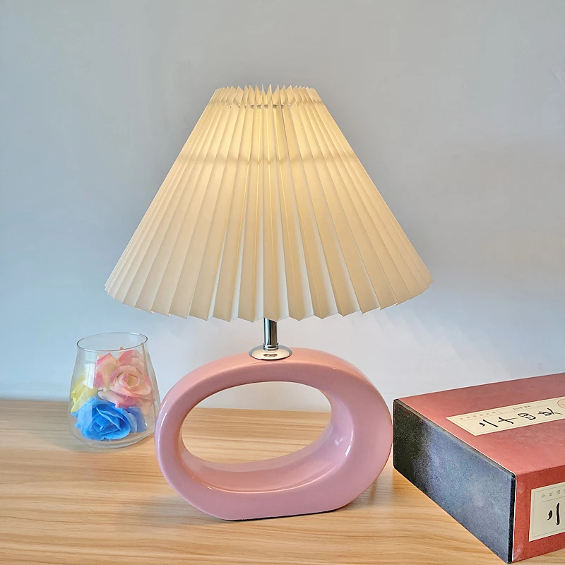 lâmpada de mesa cerâmica quarto estudo lâmpada leitura clássica chinesa decorativa lâmpada quente presente do casamento