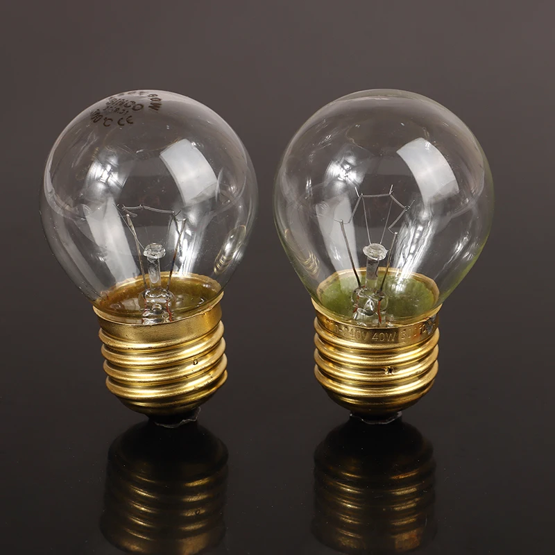 

1PC 230V E27 300 Degree High Temperature Resistant Microwave Oven Bulb Cooker Lighting Bulb 40W 60W Light Bulb Replace Bulbs