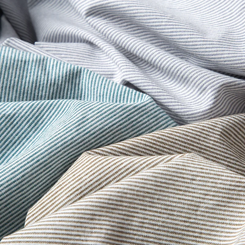 2024 Long Sleeve Shirt for Men, Pure Cotton Casual Shirt Coat, British Style Striped Dress Shirt in Spring/Autumn ropa hombre