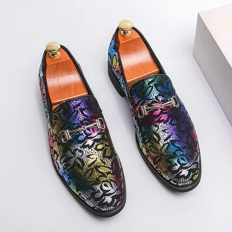 

Colorful Trend Loafers Shoes for Men Low Heels Comfortable Breathable Classic Large Size Casual Men Shoes Large Sizes 38-46