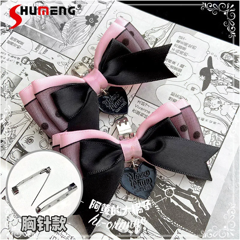 

Japan Accessory Hairpin Cute Barrettes 2023 Summer New Original Lolita Shoe Buckle Detachable Bow Shoe Ornament Hair Barrettes