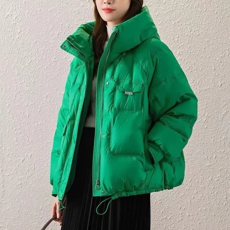 Down Cotton Jacket Women Short 2022 Winter Korean Version of Fashion With a Small Man Thick Bread Coat Loose Cotton Jacket Woman