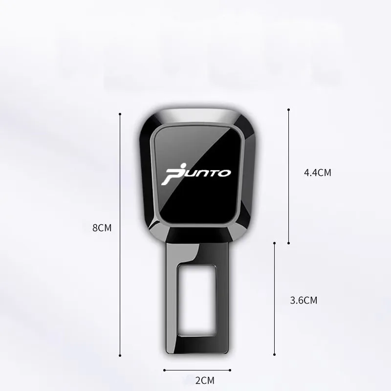 For Fiat Punto Car Seat Belt Clip Extender Safety Seatbelt Lock Buckle Plug Thick Insert Socket Extender Safety Buckle