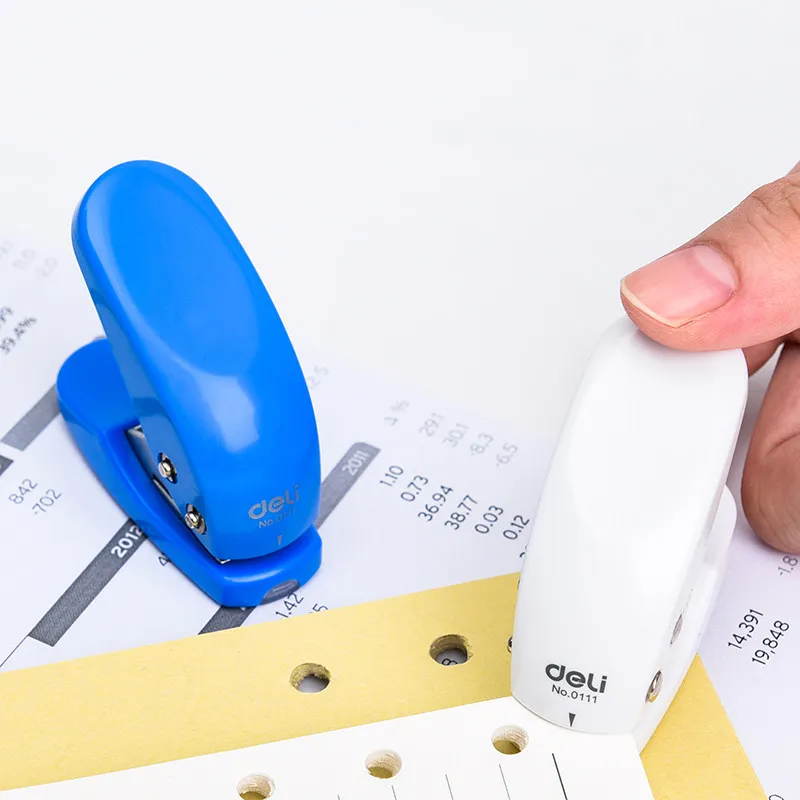 portable pocket-size single hole punch loose-leaf diy standard 6mm round hole tools pocket manual punch