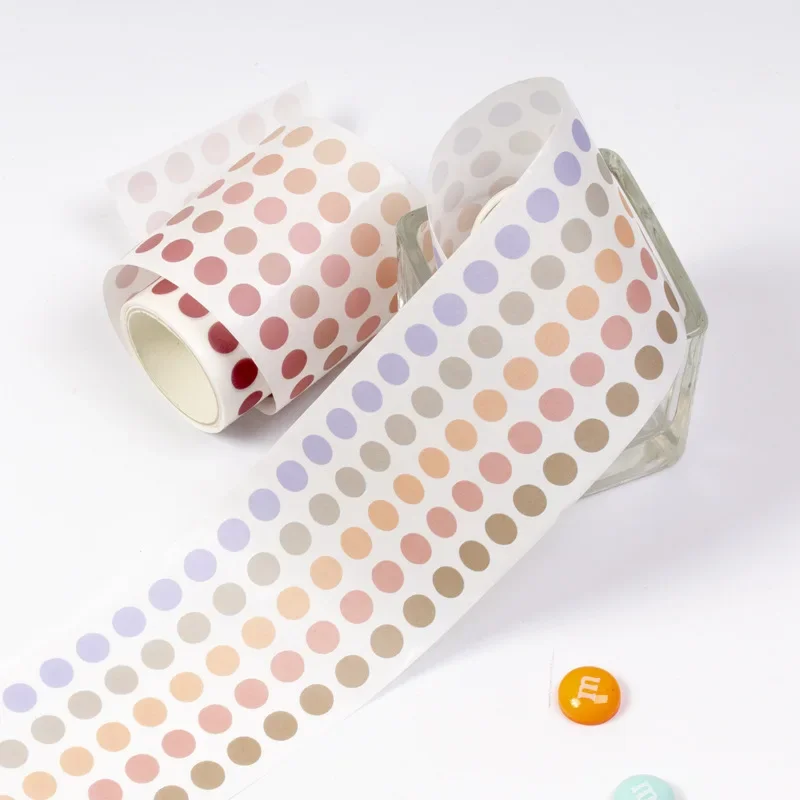 60mmx3m Base element decorative adhesive tape Dot masking washi tape Diy scrapbooking sticker label Japanese stationery