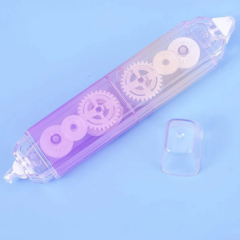 1 pc 2-in-1 Correction Adhesive Tape Roller Quick Dry Permanent Bond for School Office