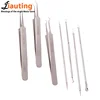 Ultra-Fine Cell Pimples Blackhead Stainless Steel Clip Tweezers Beauty Salon Special Scraping Closing Artifact Acne Needle Tool 4
