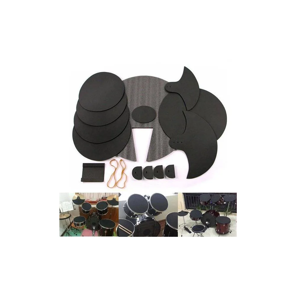 Drum Silencer Pad Snare Silencer Drum Mute Set Dumb Pad Set
