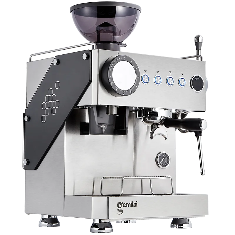 

NIBU Commercial Barista Single Group Espresso Machines Stainless Steel Electronic Coffee Makers With Grinder