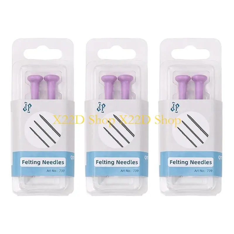X22D 6Pcs 양모 Felting 바늘 편안한 그립 바늘 Felting 공급 초보자 전문 Felting 양모 프로젝트