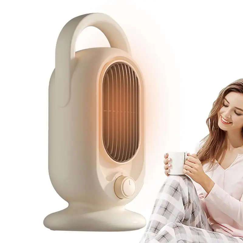 

Portable Heater 800W/1200W Thermostat Heaters Room Heater 2 Speed Electric Heater Space Heater Quiet Warm Air Blower Table