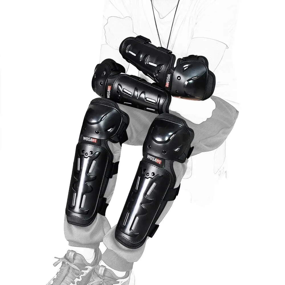 WOSAWE Sports Knee Elbow Pads Motorcycle Knee Protection