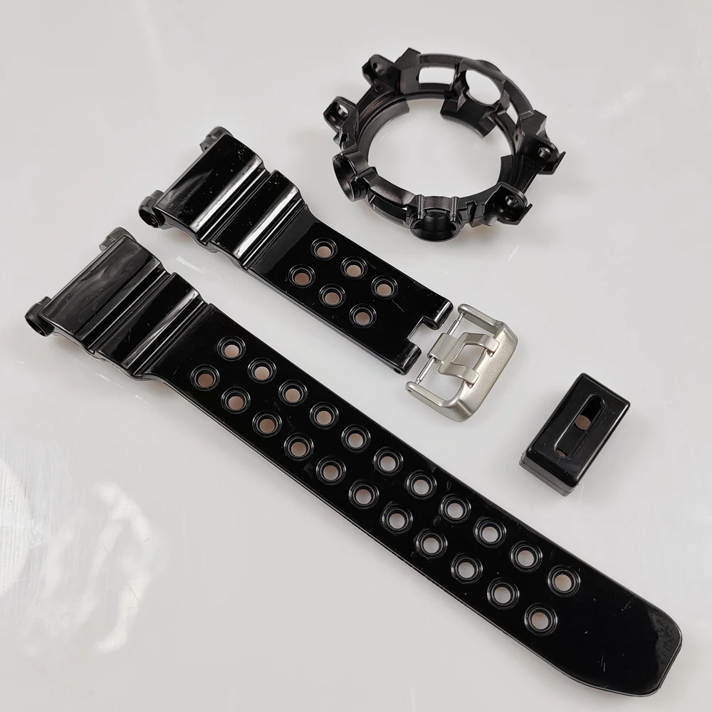 

Black GWF-D1000 Watchband and Bezel with Buckle Watch Strap and Cover With Tools