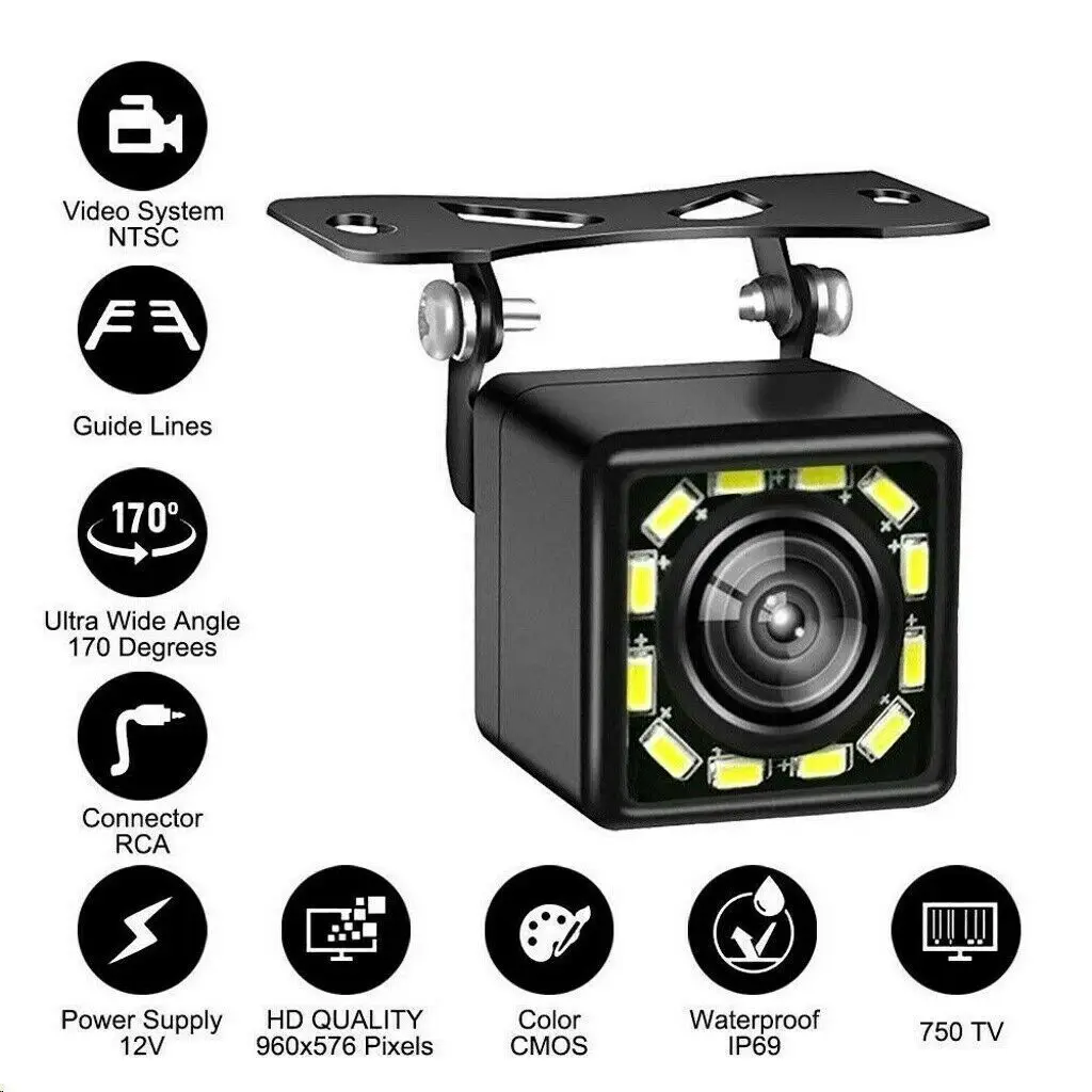 [5-Inch Car Monitor] 5-Inch HD Car Monitor | Integrated Display Screen with Backup Camera, Night Vision, Reversing Imaging, - 6