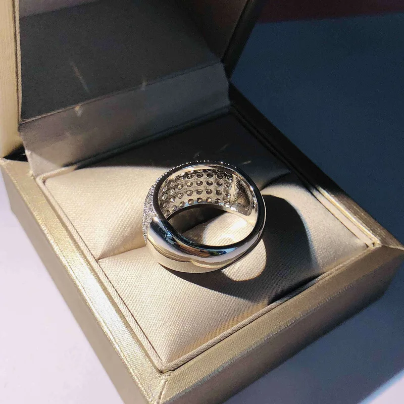 5A Zircon Rings 925 Sterling Silver Jewelry For Women