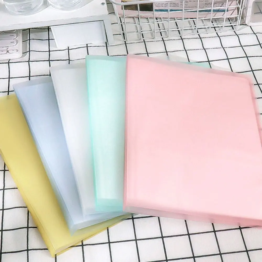 With Inner Page Binder Photocard Holder 3 Inch 9 Grid Photo Album Binder Waterproof A4 Small Card Collect Book Card Storage