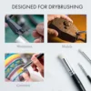 Professional Miniature Paint Brush Set For Warhammer 40K, Dnd, Citadel & Scale Models - Ideal For Enamel & Fantasy Figurines 3