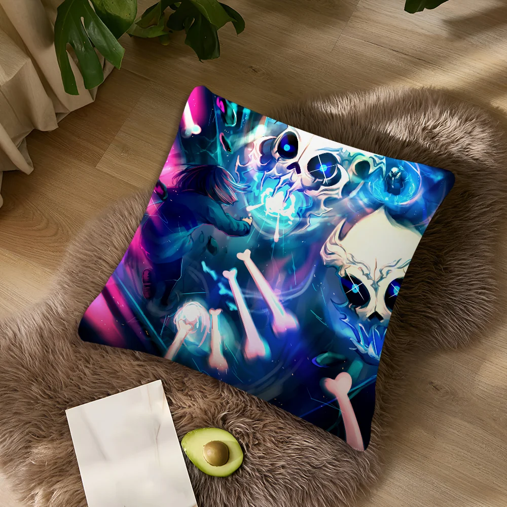 Stylish Undertale Sans Decorative Pillow Cover for Home and Living Spaces