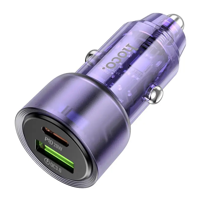 

Fast Charging Car Adapter Type C Fast Charging Head For Road Trip Essentials Travel Essentials Car Charger Block For Auto Truck