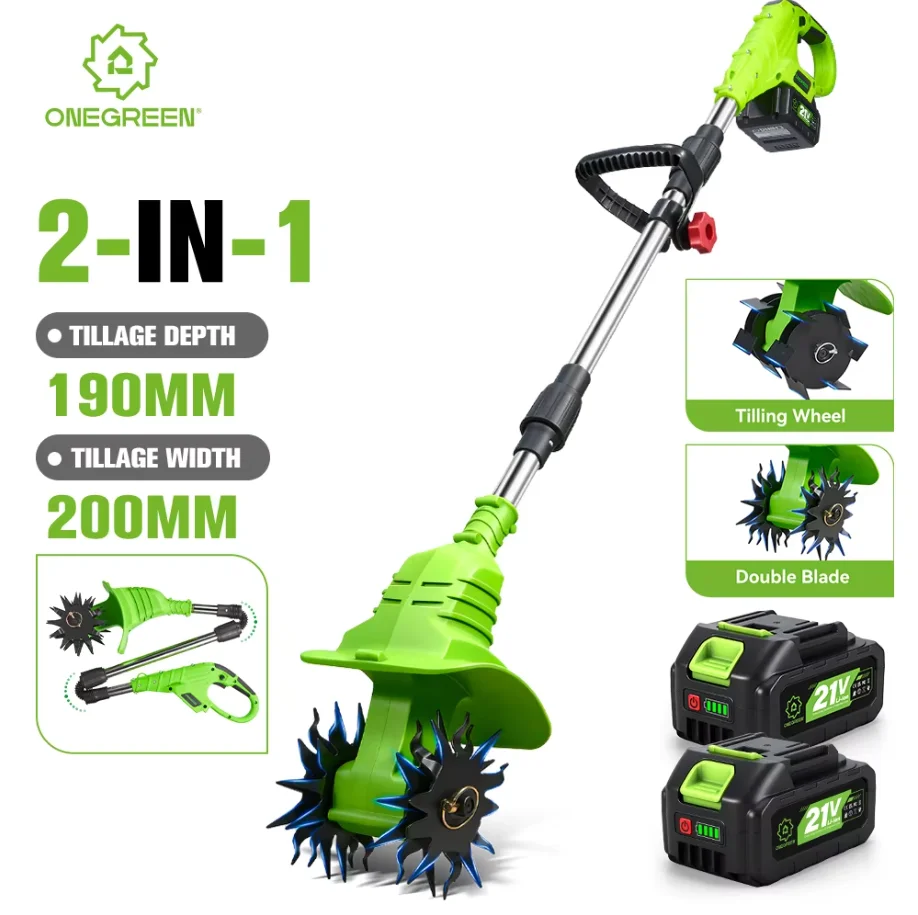 ONEGREEN2IN1ElectricTillerCultivatorLawnMowerRototillerForSoilCultivationScarifierToolForMakita18VBatteryPin-AliExpress1420