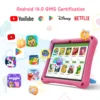 XGODY 10 Inch Kids Tablet Android 14 Kid Learning Education Tablets 12GB(4+8expand)RAM+128G 4core 7000mAh WiFi Children's Gift 5