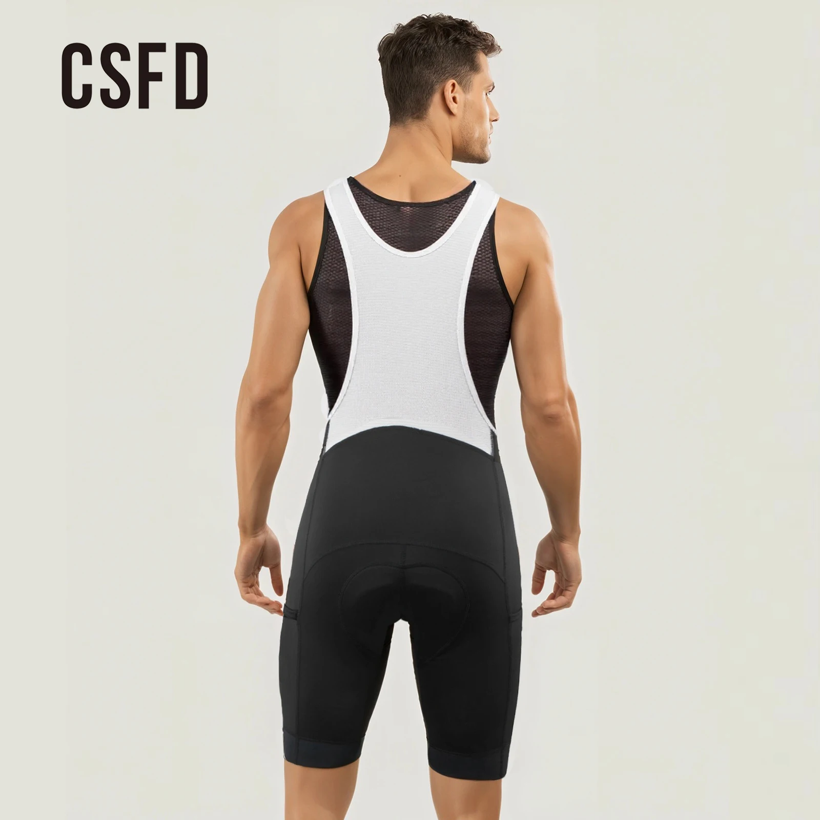 Long distance cycling CSFD configuration, high-quality Unissex Bib shorts, sponge shock-absorbing MTB cycling shorts for men