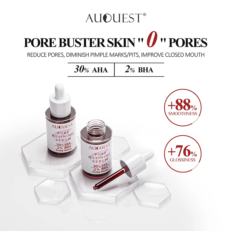 Collagen Pore Shrinking Serum Hyaluronic Acid for Face Whitening Pigment Spots Remover Moisturize Facial Serum Skin Care AUQUEST 5