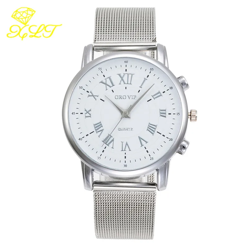 Explosive Steel Band Men's Watch Quartz Watch Three-eye Six-hand Fashion Alloy Mesh Men's Watch Dropshipping 2020 aliexpress explosive dz quartz watches are available in large quantities for men s casual styles 7311 steel belt