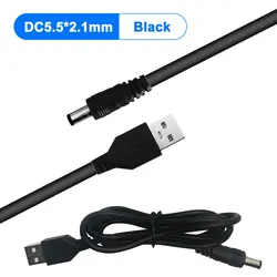 1m USB to DC Power Cable for Mini Charging and Power Supply (5.5mm Black)