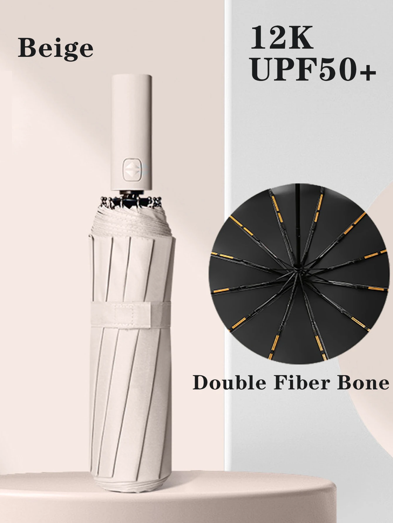 Stay Protected in Any Weather with this Fully Automatic 24-Bone Umbrella-Multiple Colors Available!