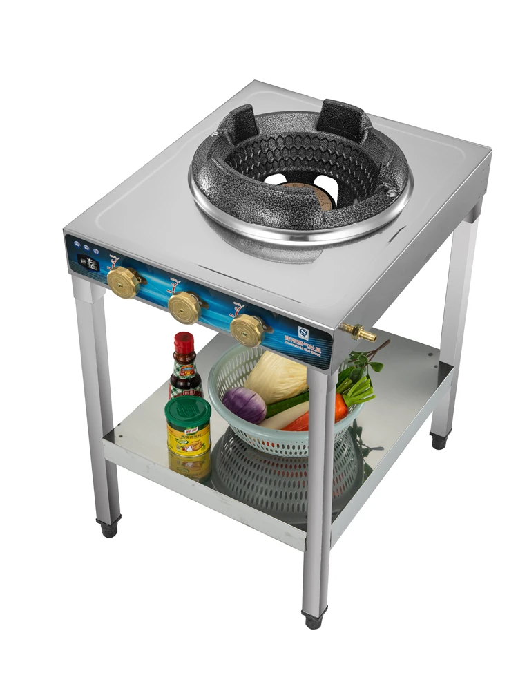 40KW fierce fire stove commercial single stove medium and high pressure frying stove anti-blocking mute energy-saving 4