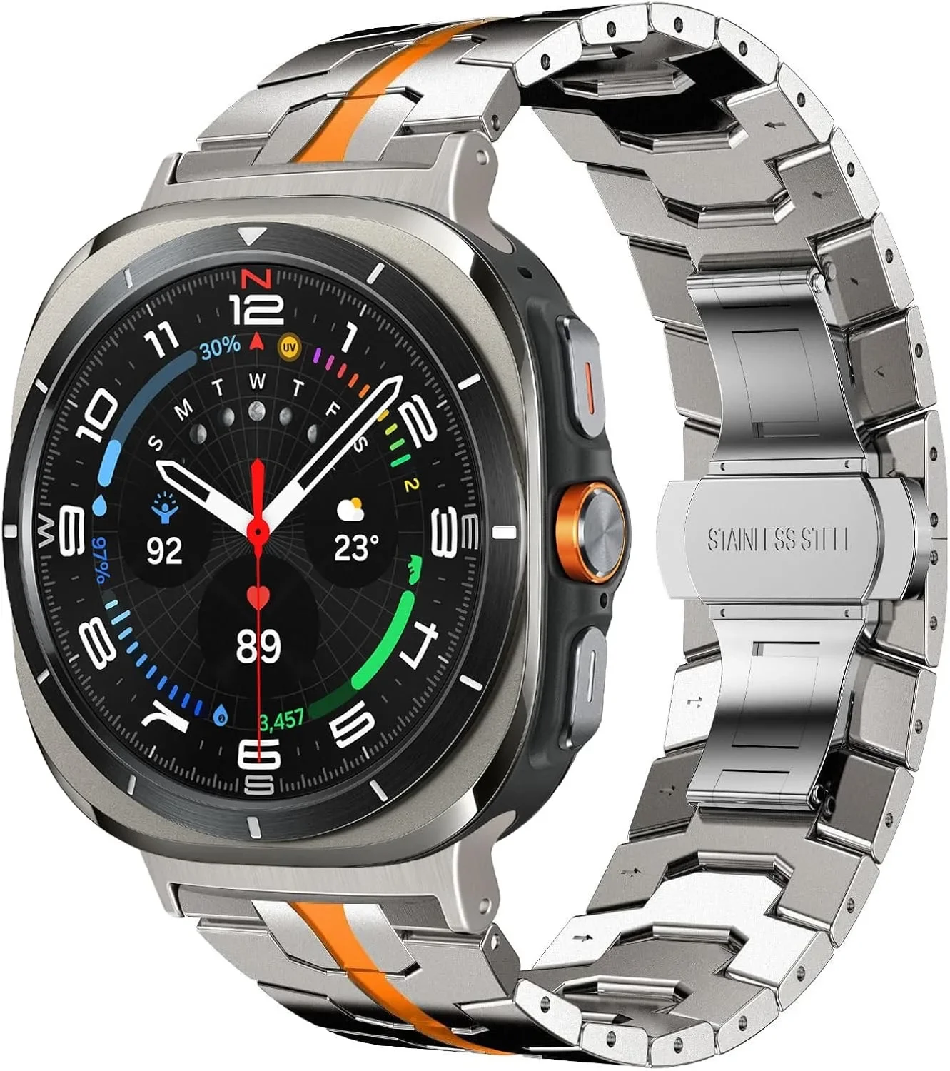 Luxury Stainless Steel Strap - Men's No-Gap Bracelet