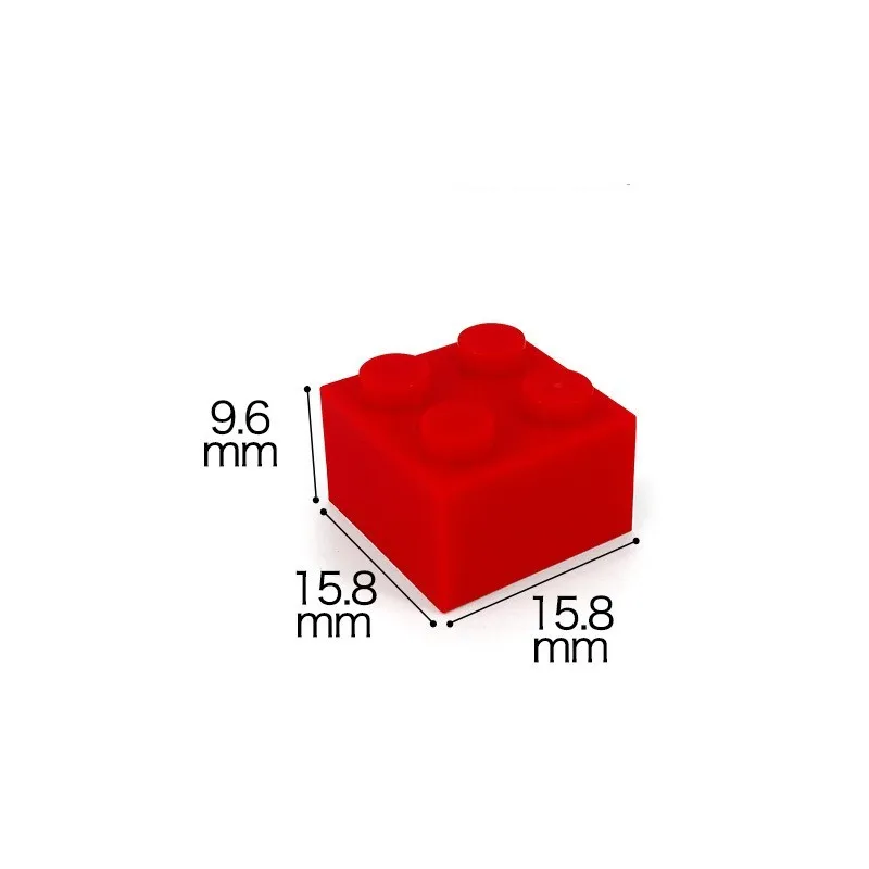 Kinderspiel zeug kompatibel mit Lego Single Shape 2*8 2*6 Punkte Big Brick DIY 200g/300g/g – Detail 13