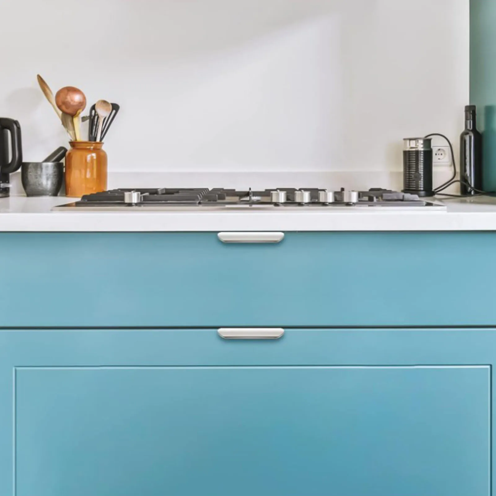 Description Picture 6 of itemFinger Edge Pulls for Cabinets Metal Dresser Knobs Cabinet Door Pulls Knobs for Dresser Drawer Cupboard