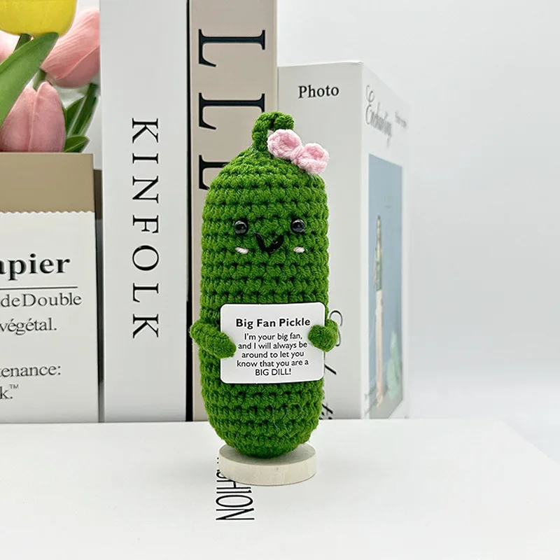 Funny Positive Crochet Sunshine Doll Desktop Ornament Handmade Cheer Emotional Support Positive Sun with Card Home Party Decor 18 Scd4da16832264c7ab0a31dddd73c3eeaG