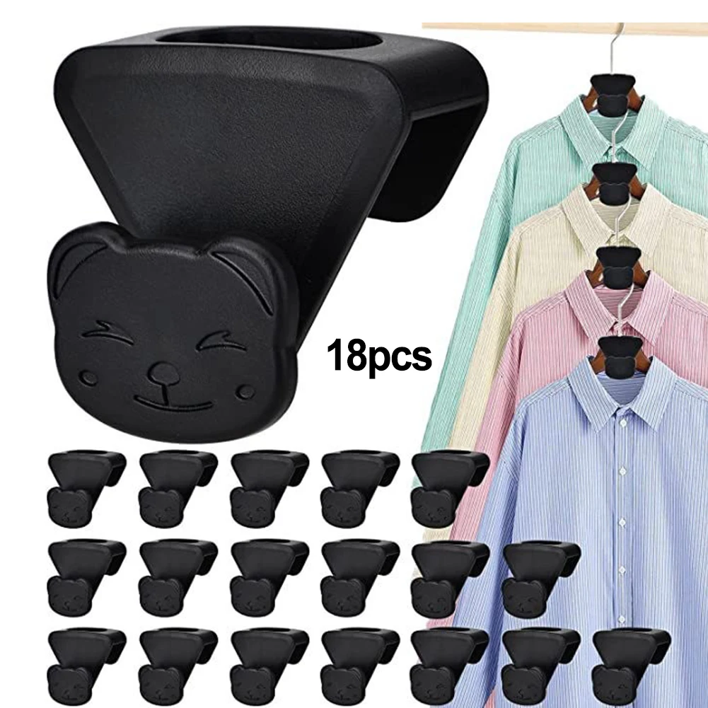 

18 Pcs Space Saving Closet Hanger Triangle Clothes Hanger Connector Hooks Wardrobe Coat Organizer Extendable Hanger Holder