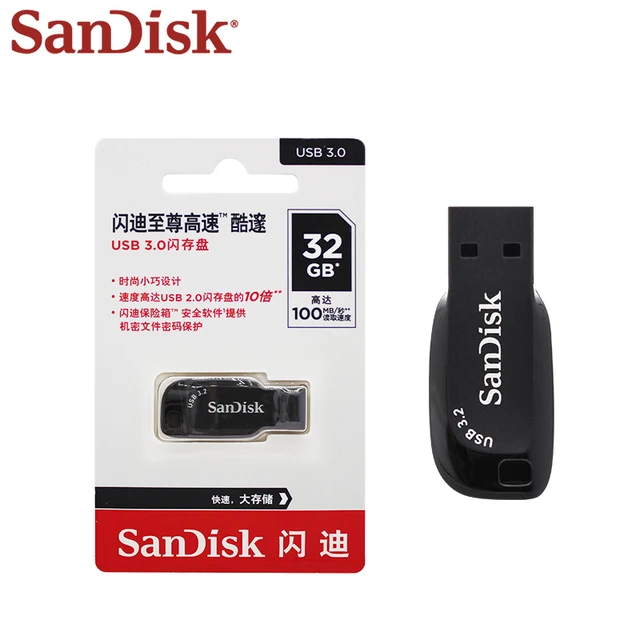 SanDisk Ultra Shift USB 3.2 флэш-накопитель 32 ГБ 64 ГБ 128 ГБ 256 ГБ портативный флэш-накопитель для компьютера оригинальная память U диск 3