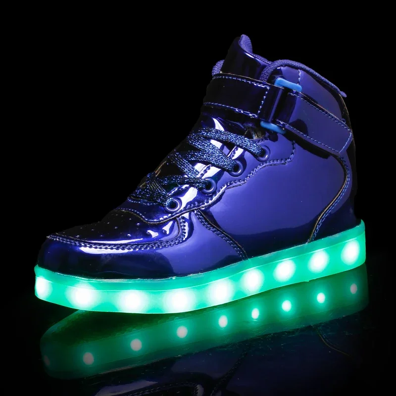 Adult&Kids Light Up Shoes Light USB Charging Loop Fashion Sports Dancing Sneakers Luminous Sole for Women&Men Led Shoes 4