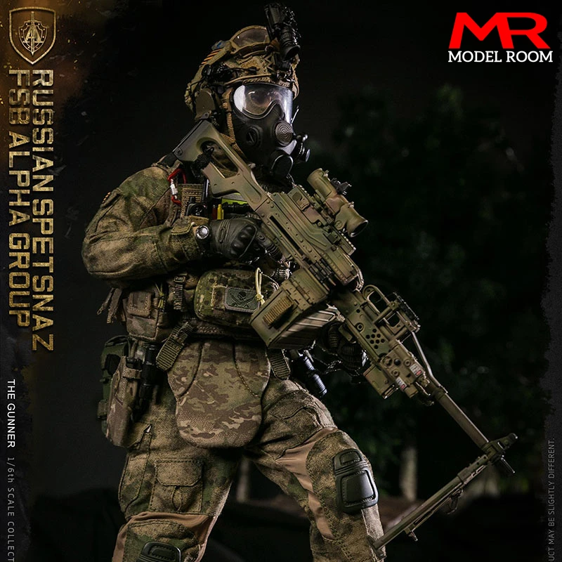 

DAMTOYS 78092 1/6 Russian Spetsnaz FSB Alpha Group Gunner Figure Model 12'' Male Soldier Action Figure Full Set Toy