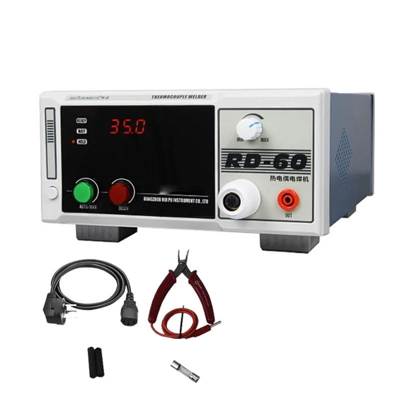 

RD-60A/60B Spot Welder Thermocouple Butt Welding Machine Temperature Line Probe Knotting 0.01-1MM Precision Metal Wire Welding