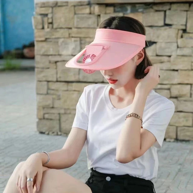 Usb Töltő Ventilátor Hűtés Csúcspontú Kalap Napvédő Lélegző Hűtő Fényvédő Napsütő Kalapja Kemping Utazási Piknik - Image 2