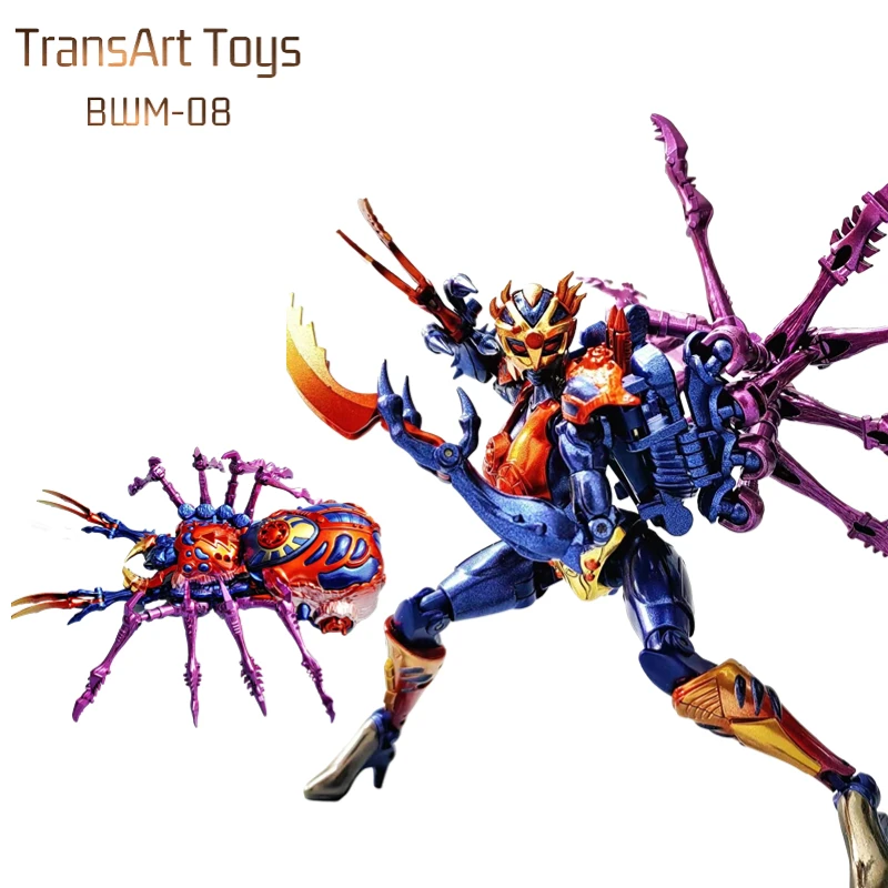 

TransArt Toys TA Transformation BWM-08 BWM08 Blackarachnia Metal Black Widow Spider Beast Wars BW Figures 6inch Gift Collection