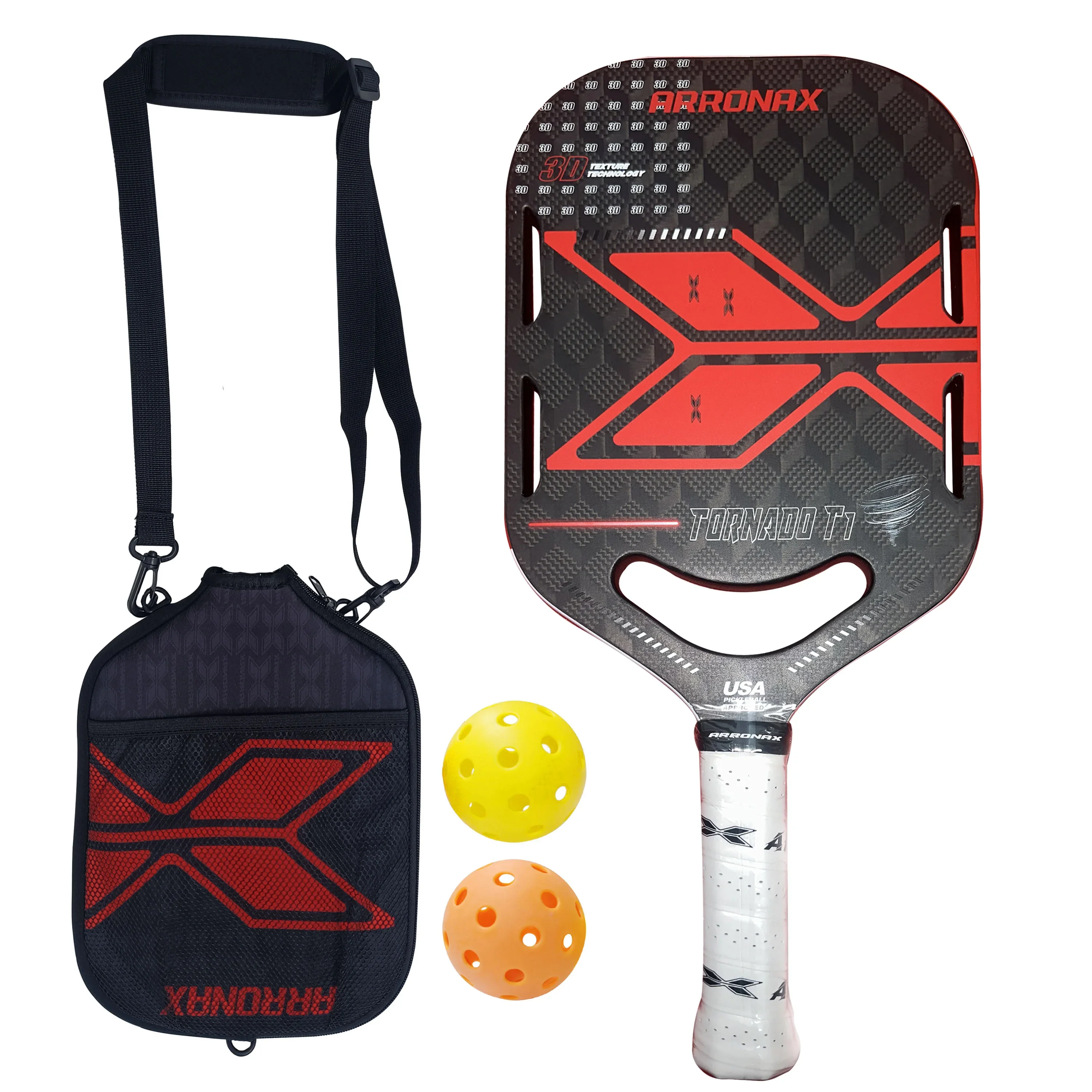 Pickleball Paddle Superficie Strutturata In Grafite Per Spin Usapa Compliant Pro Pickleball Racchetta 3D 3K Jacquard In Fibra Di Carbonio Paddle