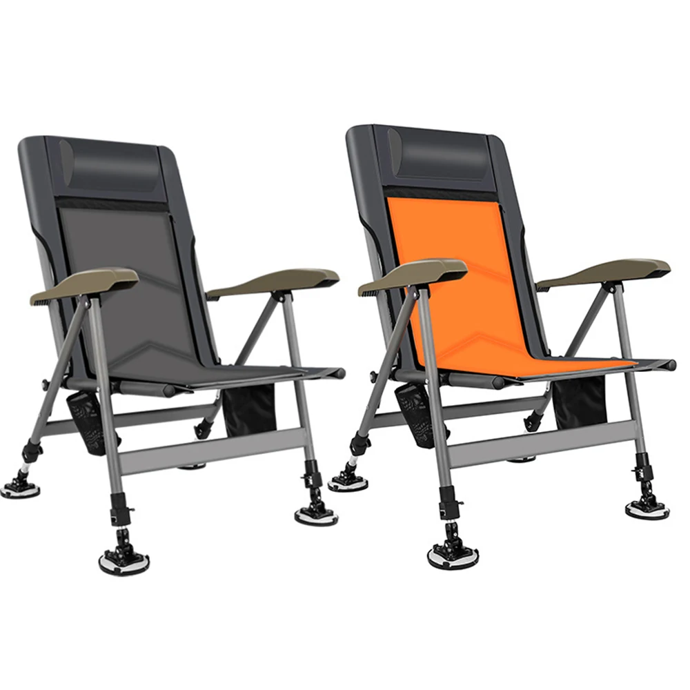 

Fishing Chair Beach Chair Outdoor Foldable Fishing Chair Recliner four-leg Adjustable Portable Fishing Chair Comfortable Design