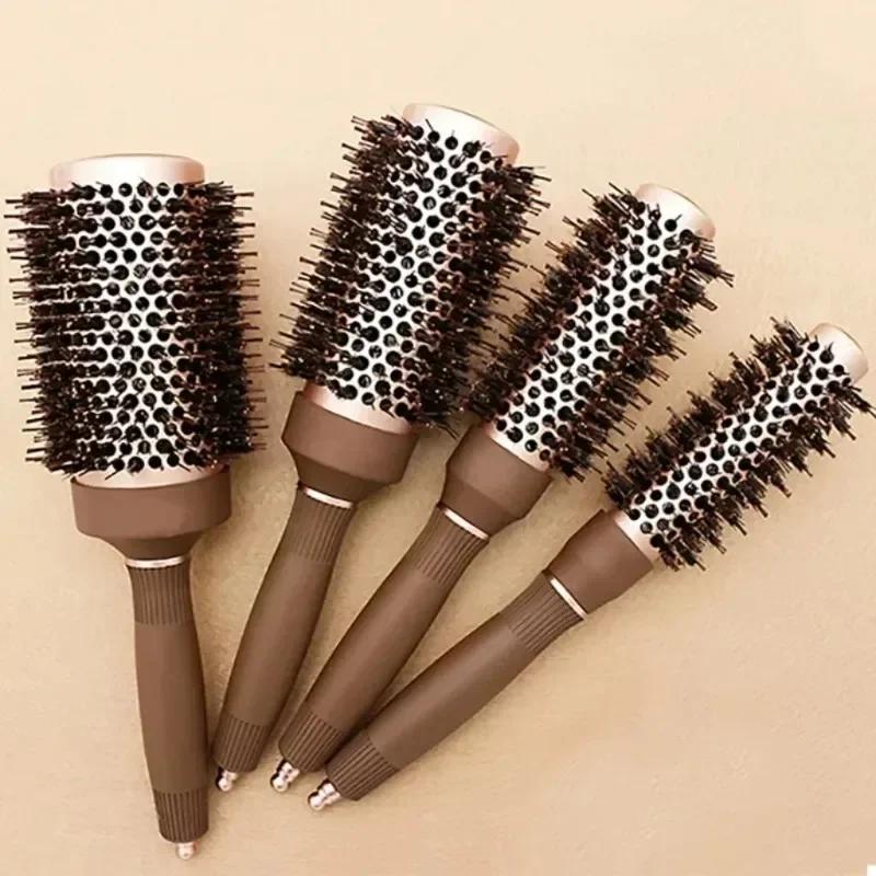 Professional Salon Styling Tools Round Hair Comb Hairdressing Curling Hair Brushes Comb Ceramic Barrel 4 Sizes