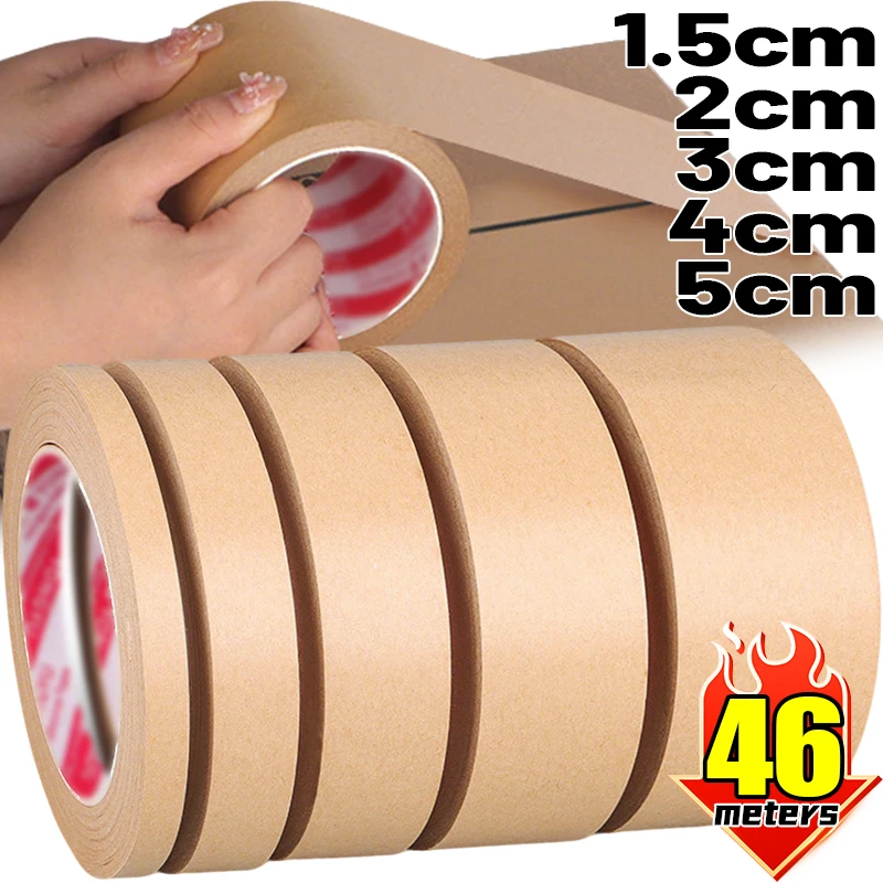 Durable Self-Adhesive Kraft Paper Tape for Versatile Use – Waterproof and Tearable